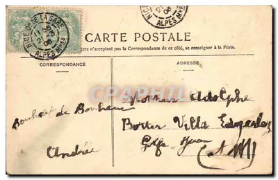 Nizza — Promenade du Midi — Editore Nancy, n° 97 — Verso