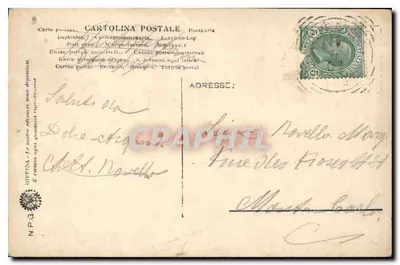Bundel iris — lichtblauwe lier — uitgever N.P.G. (achterkant) — Achterkant