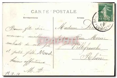 Le Capucin - Chemin des Artistes — Mont-Dore — n° 137 — Verso