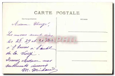 Angoulême — Cappella delle Bézines — Edizione E. Constantin — Verso