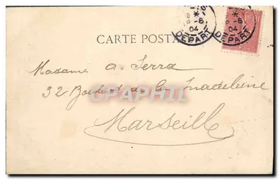 Paryż — Katedra Notre-Dame i nabrzeże Świętego Michała — C. L. C. n°142 — Rewers