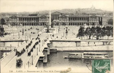 Paryż — panorama ku Placowi Concordii — LL. n°710