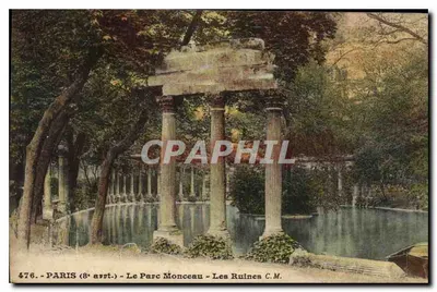 Paris (8e arrt.) — O Parque Monceau — As Ruínas C.M.