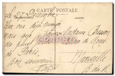 Paris (8e arrt.) — O Parque Monceau — As Ruínas C.M. — Verso