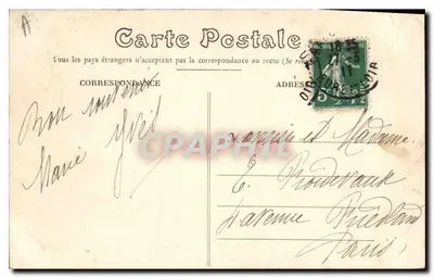 Châteaudun — Zamek, fasada Zachodnia, widok z Loir — Sis. Française de Photographie, Châteaudun — Rewers