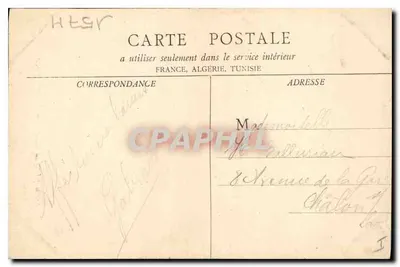 Beaune — Monument P. Joigneaux — B. F. Chalon's Saone, n°43 — Verso