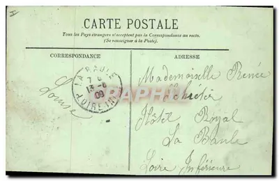 Blois — O Castelo — Ala de Luís XII — A Facha Interna — LL. — Verso