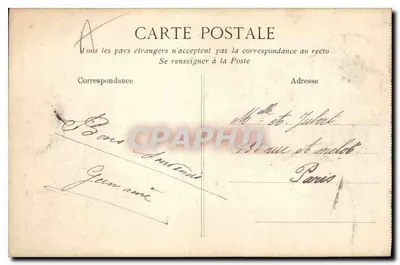Le Havre — O novo Cassino Marie-Christine, inaugurado em 1910 — Vista tirada da Praia com maré baixa — Verso