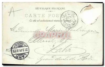 Le Havre — Vapor no Avant-Port — LL. n°31 — Verso