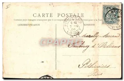 Blois — Estatua de Denis-Papin — Edición Grand-Bazar — Reverso