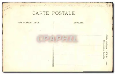 Castelo de Blois — Facha de Francisco I — Edição Artificière 'SUPRA' Paris — Verso
