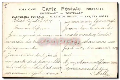 Castelo de Blois — A Cour — ND Fot. n°101 — Verso