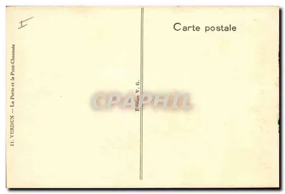 Verdun — O Ponte e a Porta — Edição V. G. — Verso