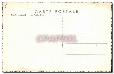 Mende (Lozère) — Katedra — Combien & Macon — Rewers