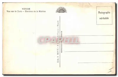 Vista sul Tarn — Vicino alla Malène — S. Roux, Mende — Verso