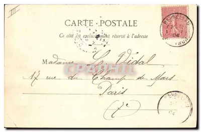 St-Girons - Cầu La Mã và Thành phố — Nhà xuất bản: Labouche Frères, Toulouse, số 77 — Mặt sau