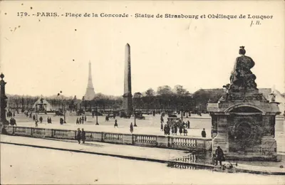 Place de la Concorde — Statua Strasburga i Obelisk Louqsor — J.H. — nr 179