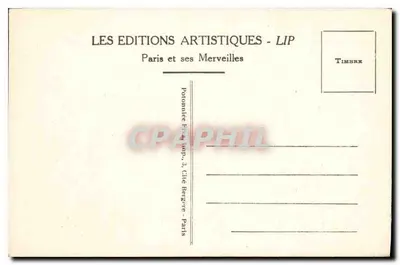 Paryż - Arc de Triomphe i Place du Soldat Inconnu — LES EDITIONS ARTISTIQUES - LIP — Rewers