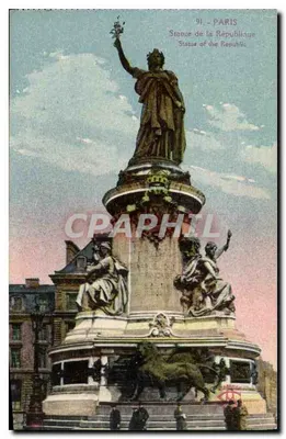 Statua Republiki — Paryż — wydawca L'Abéille, Paryż