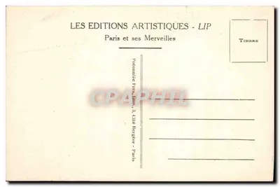 Paryż — Panthéon — (zaprojektowany przez Soufflota) — Éditions Artistiques LIP, nr 46 — Rewers