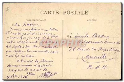Verdun-sur-Meuse — Vista geral (Cidade Alta) — Edição Husson, Verdun — Verso