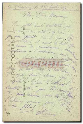 Bombardowanie Verdunu — Jedna ulica — Phot-Express - Widok Paryża — Rewers