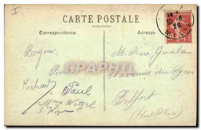 Verdun — De oevers van de Maas en Porte Chaussée — Uitgave L. D., Parijs — Achterkant