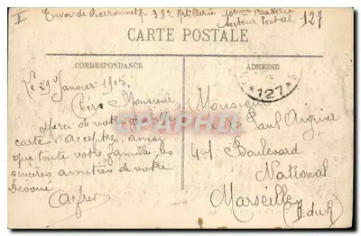 Verdun — Caserne Miribel — LL. n°49 — Verso