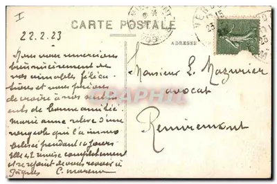 Verdun — Ogólny widok na katedrę i ulicę Belle-Vierge — Photo Y — Rewers