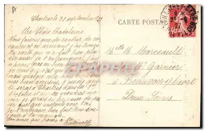 Chartres — Widok z mostu Nowego — Rewers