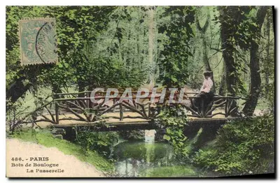 Bois de Boulogne - A Ponte da Passerelle — Paris, editor Graphil, n° 486