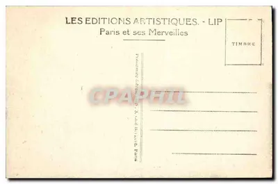 Paris — O Ponte Alexandre III — LIP — Verso