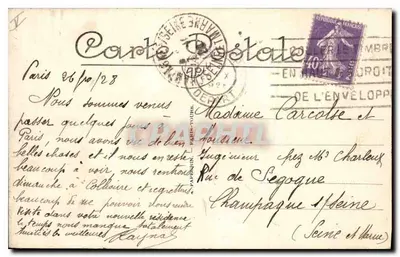 Paris — O Trocadéro e o Ponte de Iéna — A.P. — Verso