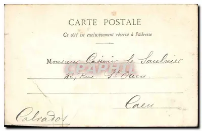 Paryż — Statua Étienne Marcela — wydawca nieznany, numer seryjny 189 — Rewers