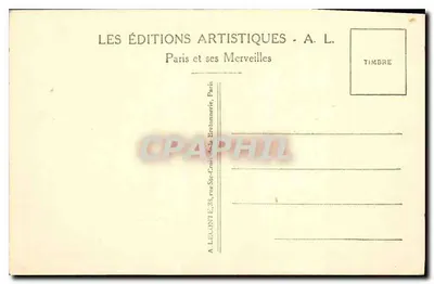 Parijs - Het Trocadéro — Uitgever A. L. n°26 — Achterkant