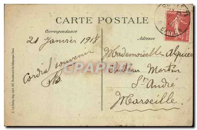 Paryż — Aleja Champs-Élysées — E. Le Deley, n° 4378 — Rewers