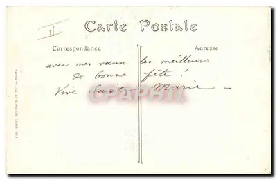 Parijs (Vieux Montmartre) — Het Heilig Hart, uitzicht genomen vanaf het Square Saint-Pierre — ND. Fot. — Achterkant