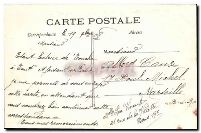 PARIS – Buttes Chaumont – A subida ao Belvédère — J. H. — n° 315 — Verso