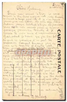 Dijon — Ogólny widok z wieży książąt — D.D. — n°79 — Rewers