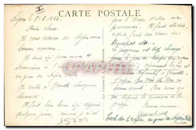 Dijon — Hotel de Ville — Wydawca C. L. Beaugnon, n° 3037 — Rewers