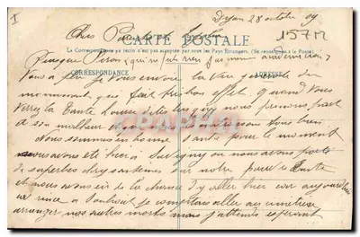 Dijon 1909 — Monumento al poeta borgognone Alexis Piron — L. V., editore — Verso