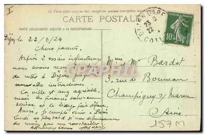 Dijon — Widok zbudowany z kościoła św. Jana — L. V., wyd. — Rewers