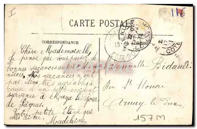 Beaune — Drzwi Hôtel-Dieu - Hospices de Beaune — wydawca L. L. n°20 — Rewers