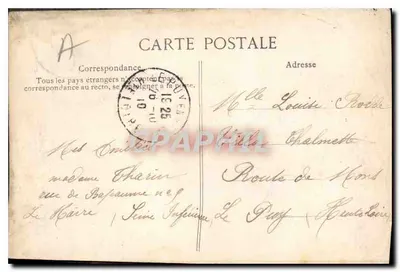 Le Havre — Quai d'Orléans e Bassin du Commerce — editor E. D. n°54 — Verso