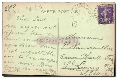 Marselha — Catedral e Píer de Joliette — Edição especial da Basílica, n°7 — Verso