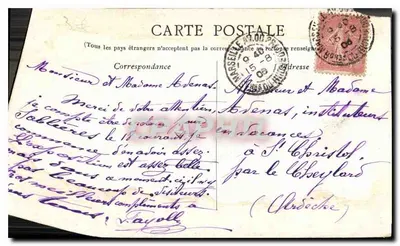 Marseille — Wejście do starego portu. Transbordeur — Rewers