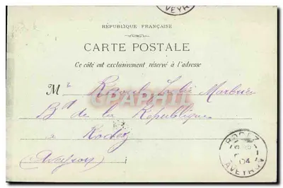Marseille : Een hoekje van de Corniche — G. M., n° 61 — Achterkant