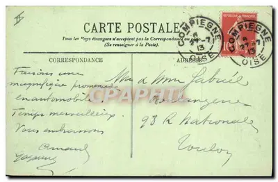 Las Compiègne — Le Vivier — Frère-Robert, LL, n°193 — Rewers