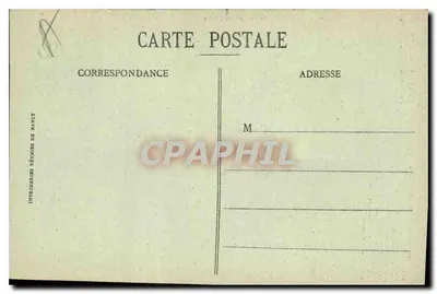 Chartres — Schody Królowej Berthy — Imprimerie Réunie de Nancy — Rewers
