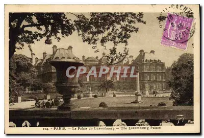 Paris — O Palácio do Luxemburgo — The Luxembourg Palace — Bilhete postal antigo n°104